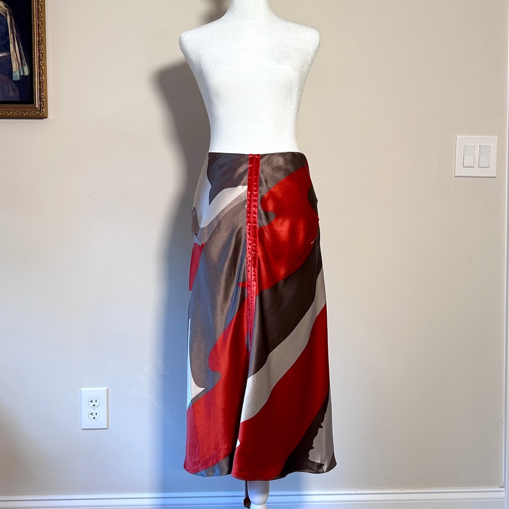 Silk Carolina Herrera Midi Skirt